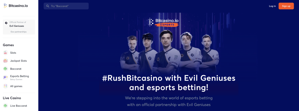 Bitcasino.io - Apuestas en Esports con Bitcoin