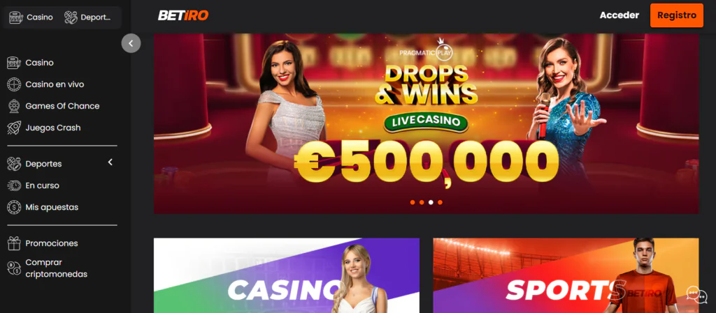 Betiro casino criptográfico 