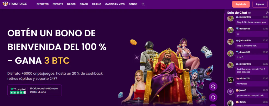 TrustDice casino cripto